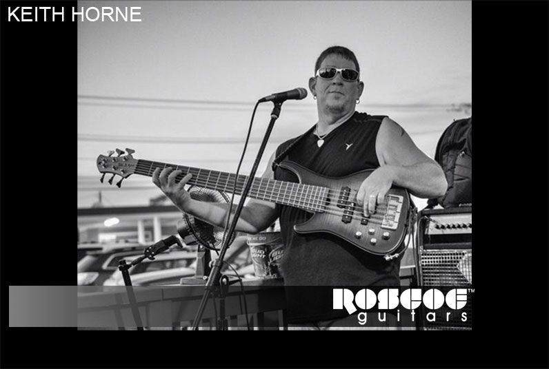 Roscoe guitars endorser Keith Horne